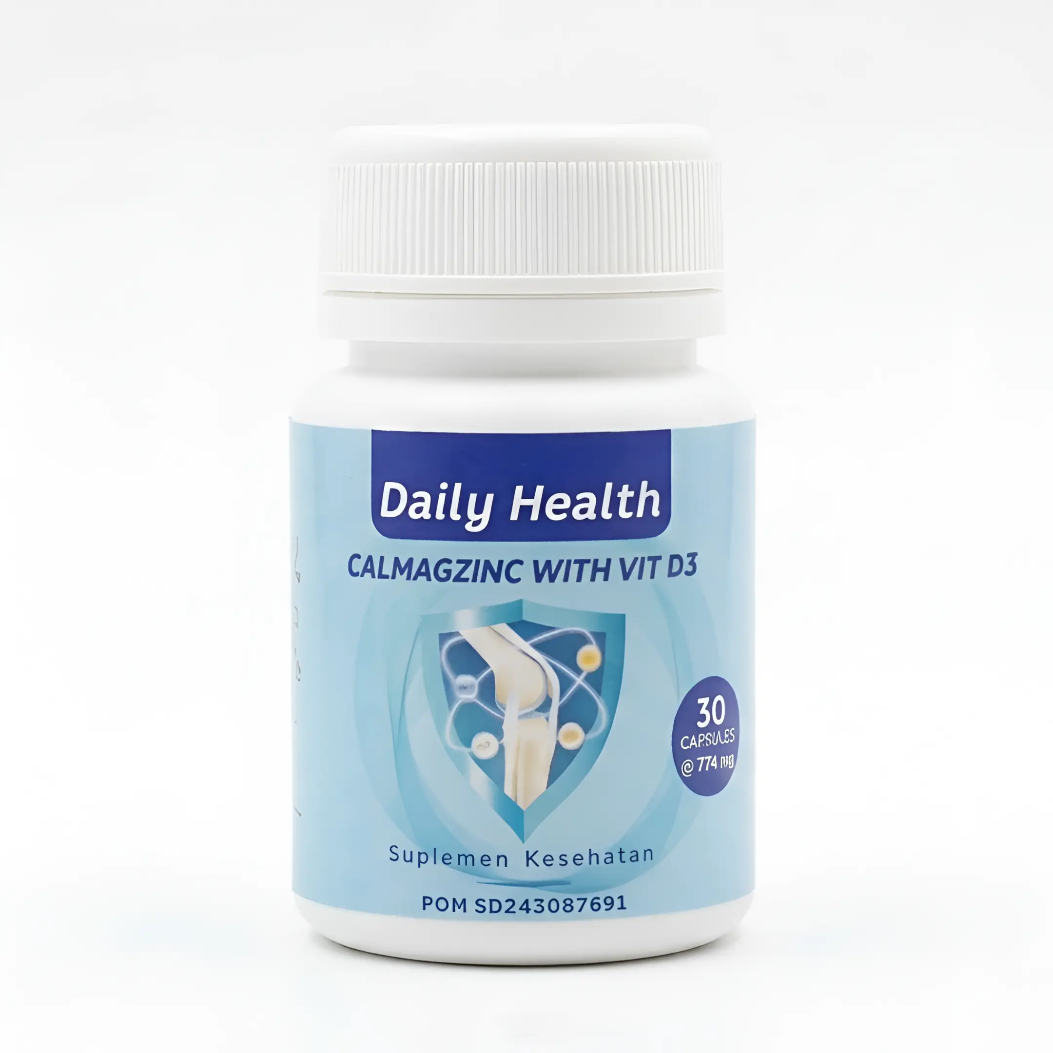 CalMagZinc Kalsium Magnesium Zinc Vitamin D3 — suplemen tulang Daily Health
